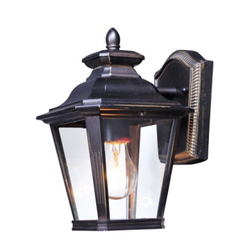 Maxim Lighting Knoxville 1-Light Outdoor Wall Lantern - Clear Glass - 120V - Bronze