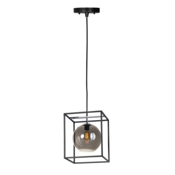 Maxim Lighting Fluid 15" 1-Light Pendant - 120V - Black / Polished Chrome