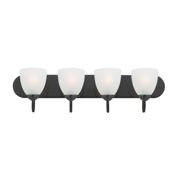 Maxim Lighting Axis 4-Light Strip Bath Vanity Light - 120V - Black