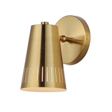 Maxim Lighting Helsinki 1-Light Wall Sconce - 120V - Natural Aged Brass