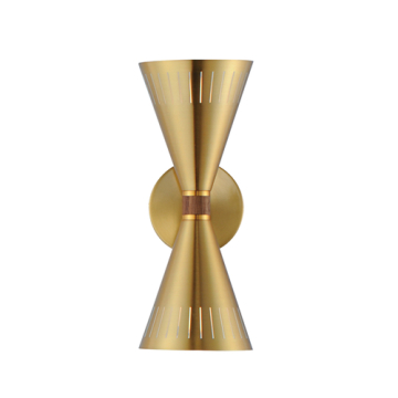 Maxim Lighting Helsinki 2-Light Wall Sconce - 120V - Natural Aged Brass