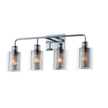 Maxim Lighting Filigree 4-Light Bath Vanity - 120V - Polished Chrome
