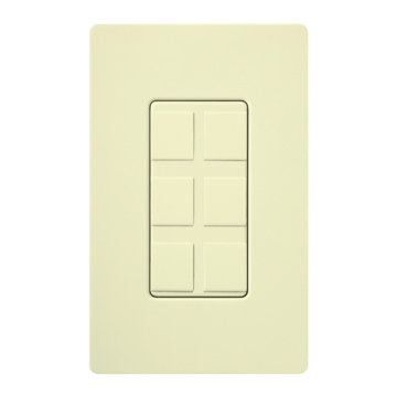 Lutron Multi-Port Frame - Field Customizable - Almond