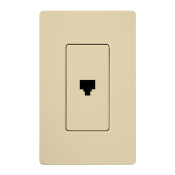 Lutron Claro Phone Jack - Ivory