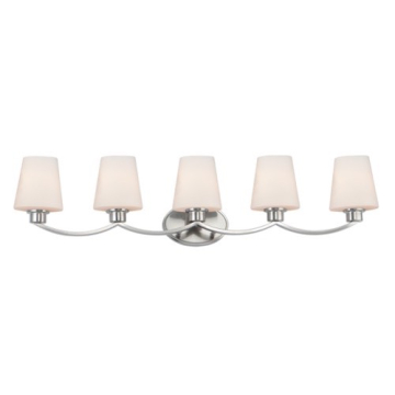 Maxim Lighting Shelter 5-Light Bath Vanity Light - 120V - Satin Nickel