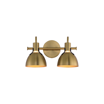 Maxim Lighting Dusk 2-Light Bath Vanity Light - 120V - Satin Brass