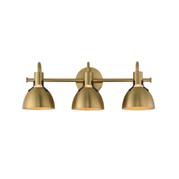 Maxim Lighting Dusk 3-Light Bath Vanity Light - 120V - Satin Brass