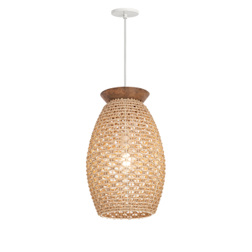 Maxim Lighting Cotswold 1-Light Pendant - 120V - Wicker