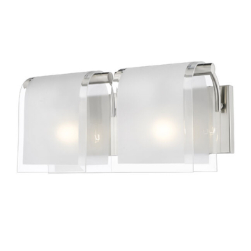 Z-Lite Zephyr 2-Light Vanity - 120V - Brushed Nickel