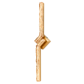 CWI Lighting Contour 33" LED Wall Sconce - 832 Lumens - 16W - CCT Selectable - 120V - Brass / Handcrafted Glass