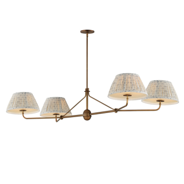 Maxim Lighting Dunbridge 4-Light Chandelier - 120V - Weathered Brass