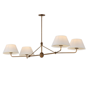 Maxim Lighting Dunbridge 4-Light Chandelier - 120V - Weathered Brass