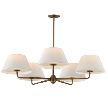 Maxim Lighting Dunbridge 5-Light Chandelier - 120V - Weathered Brass