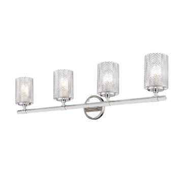 Z-Lite Dover Street 4-Light Vanity - 120V - Polished Nickel