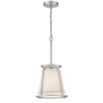 Z-Lite Lenyx 1-Light Pendant - 120V - Brushed Nickel