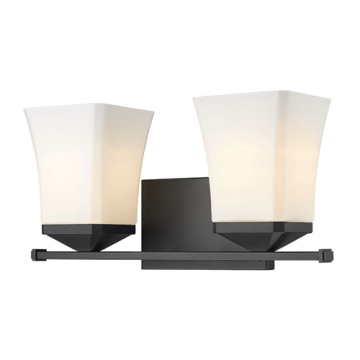 Z-Lite Darcy 2-Light Vanity - 120V - Matte Black