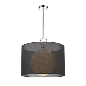 Z-Lite Arosia 24" 1-Light Pendant - 120V - Chrome / Black