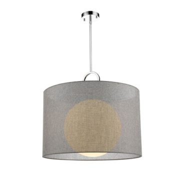 Z-Lite Arosia 24" 1-Light Pendant - 120V - Chrome / Gray