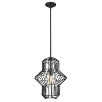 Z-Lite Orsay 1-Light Pendant - 120V - Matte Black