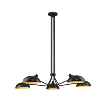 Z-Lite Bellamy 5-Light Chandelier - 120V - Matte Black