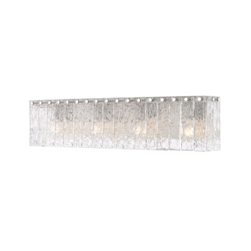 Z-Lite Glacier 31" 4-Light Vanity - 120V - Brushed Nickel / Clear