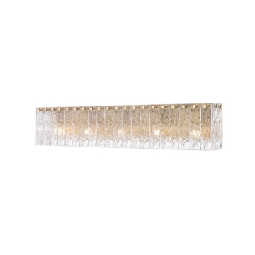 Z-Lite Glacier 36.5" 5-Light Vanity - 120V - Modern Gold / Clear