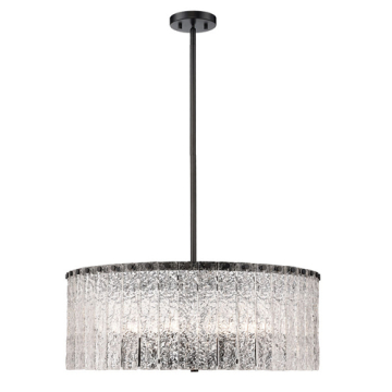 Z-Lite Glacier 10-Light Chandelier - 120V - Matte Black