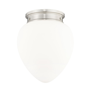 Z-Lite Gideon 12.5" 1-Light Flush Mount - 120V - Brushed Nickel