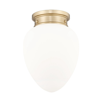 Z-Lite Gideon 10" 1-Light Flush Mount - 120V - Modern Gold