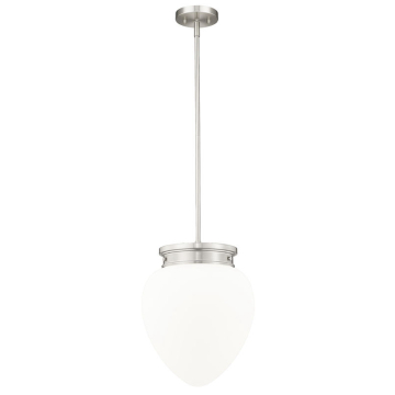 Z-Lite Gideon 12.5" 1-Light Pendant - 120V - Brushed Nickel