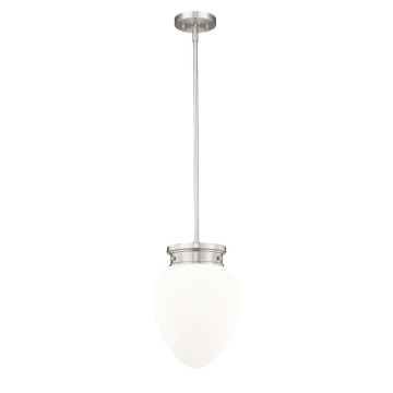 Z-Lite Gideon 10" 1-Light Pendant - 120V - Brushed Nickel