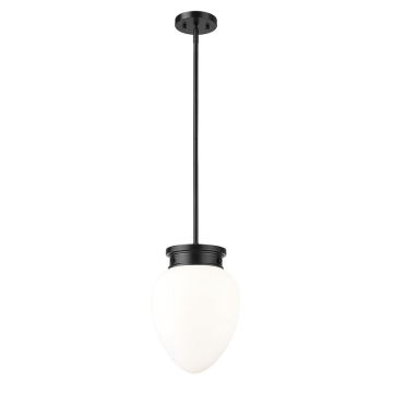 Z-Lite Gideon 10" 1-Light Pendant - 120V - Matte Black