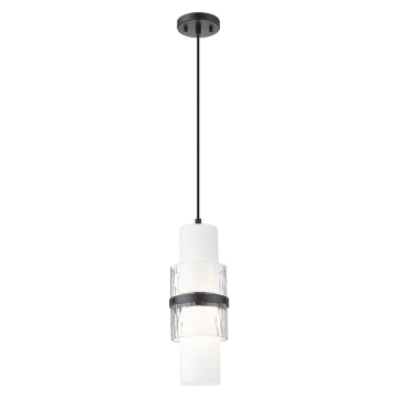 Z-Lite Cayden 1-Light Pendant - 120V - Matte Black