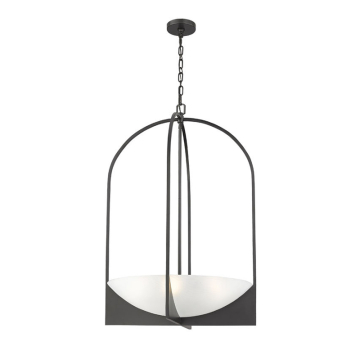 Z-Lite Devon 6-Light Chandelier - 120V - Matte Black