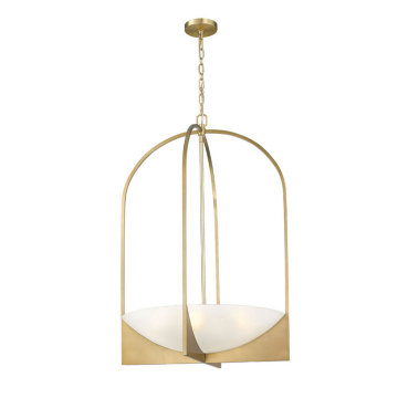 Z-Lite Devon 6-Light Chandelier - 120V - Modern Gold
