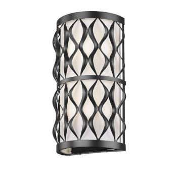 Z-Lite Harden 2-Light Wall Sconce - 120V - Matte Black