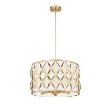 Z-Lite Harden 18" 5-Light Pendant - 120V - Modern Gold