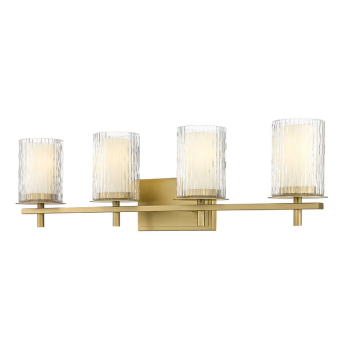 Z-Lite Grayson 4-Light Vanity - 120V - Modern Gold