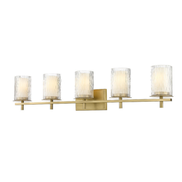 Z-Lite Grayson 5-Light Vanity - 120V - Modern Gold