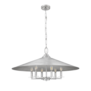 Z-Lite Rialto 32" 6-Light Pendant - 120V - Signature Pewter