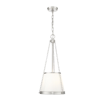 Z-Lite Madeline 12" 4-Light Pendant - 120V - Brushed Nickel / White