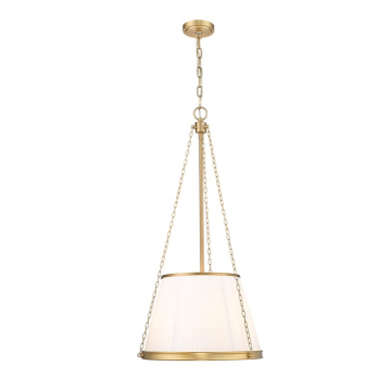 Z-Lite Madeline 18" 5-Light Pendant - 120V - Modern Gold / White