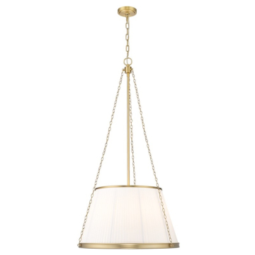 Z-Lite Madeline 24" 6-Light Pendant - 120V - Modern Gold / White