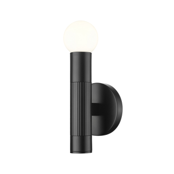 Z-Lite Stari 1-Light Wall Sconce - 120V - Matte Black
