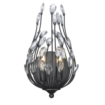 Z-Lite Gabriella 2-Light Wall Sconce - 120V - Matte Black
