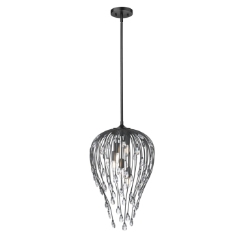 Z-Lite Gabriella 15" 5-Light Pendant - 120V - Matte Black