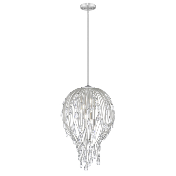 Z-Lite Gabriella 18" 6-Light Pendant - 120V - Brushed Nickel