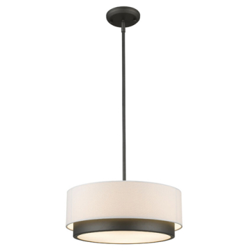 Z-Lite Jade 16" 3-Light Pendant - 120V - Factory Bronze