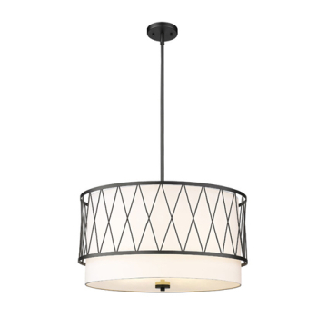 Z-Lite Dalton 4-Light Pendant - 120V - Matte Black