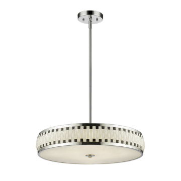 Z-Lite Sevier 24" 7-Light LED Chandelier - 30W - CCT Selectable - 2,100 Lumens - 120V - Chrome